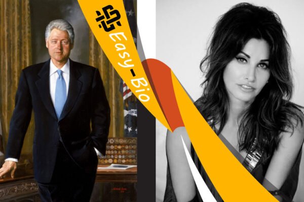 Gina Gershon and Bill Clinton