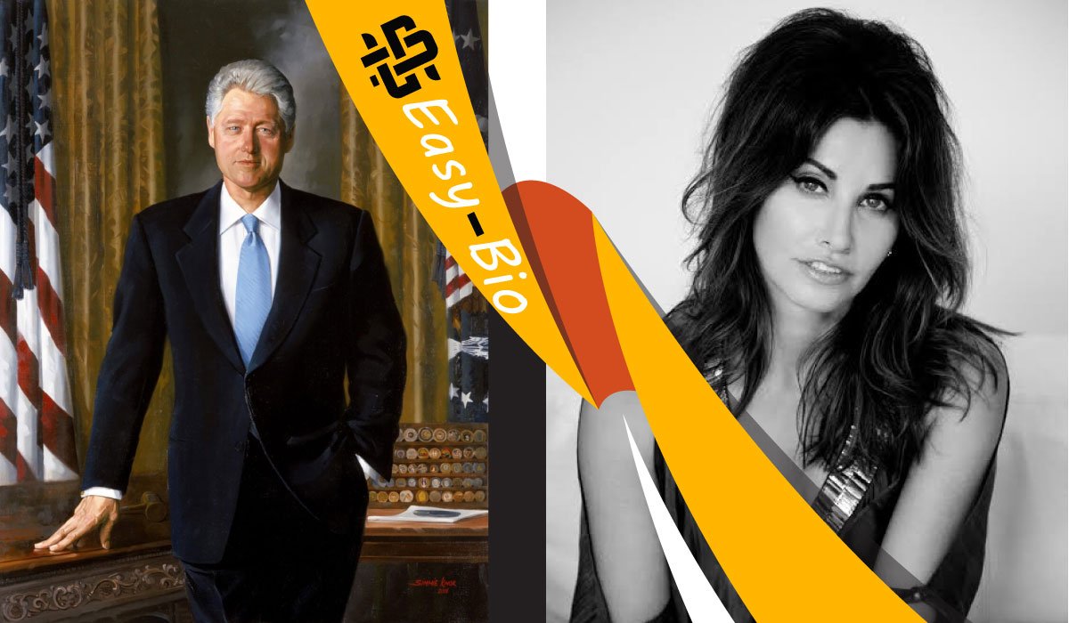Gina Gershon and Bill Clinton